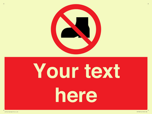 Custom No outdoor footwear